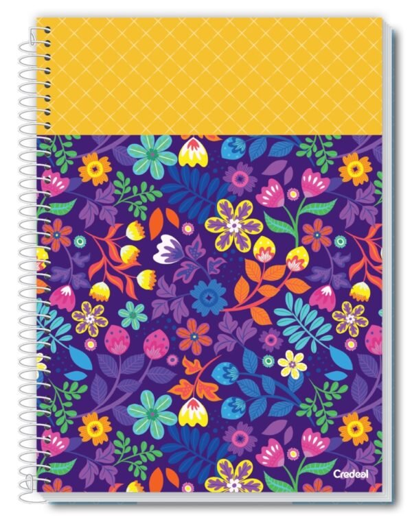 Caderno Univ 1 Mat 80 Fls My Collection Feminino Pct c/ 4un - Image 2