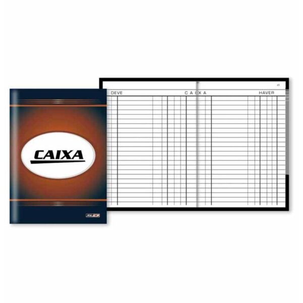 Livro Caixa Capa Dura 50 Fls 1/4 Pequeno 154mm X 216mm - Image 2