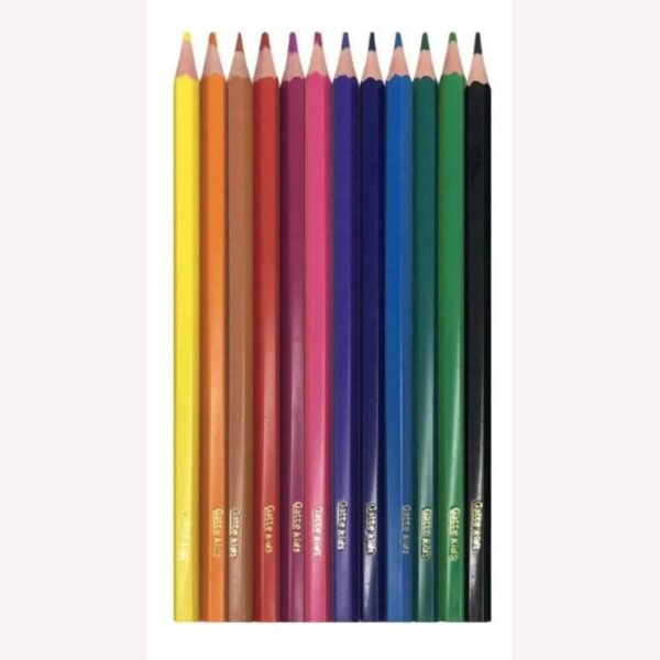 Lápis de Cor Sextavado Caixa Com 12 Cores Gatte Kids - Image 5