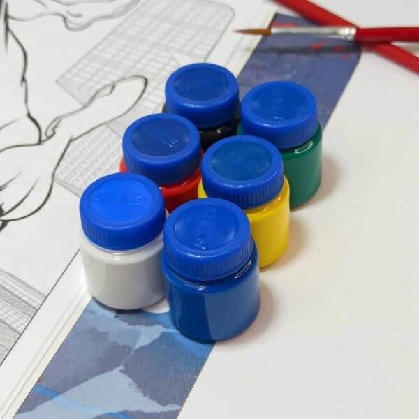Tinta Tempera Guache 15ml 6 Cores Acrilex - Image 3