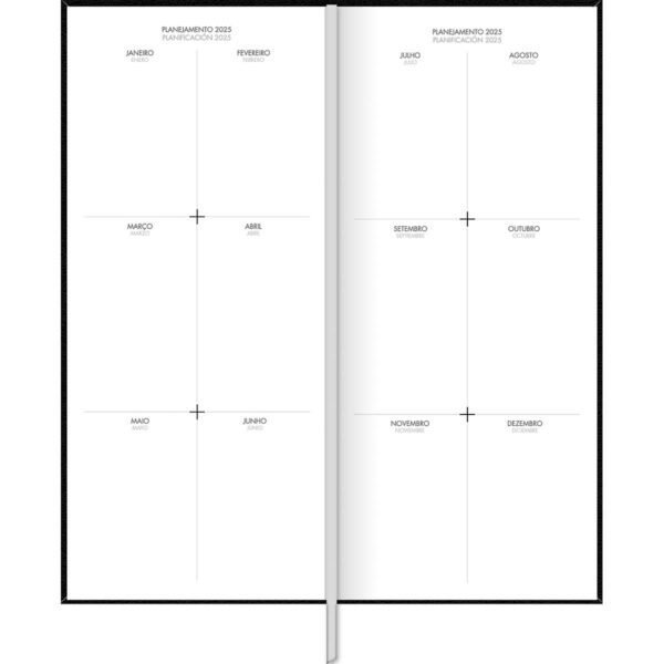 Agenda Comercial 2025 Costurada 12,3x27,5cm 208 Fls Tilibra - Image 4
