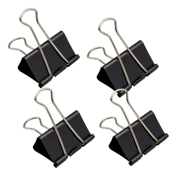 Prendedor De Metal Preto Binder 25mm Jocar Office Com 48un - Image 3