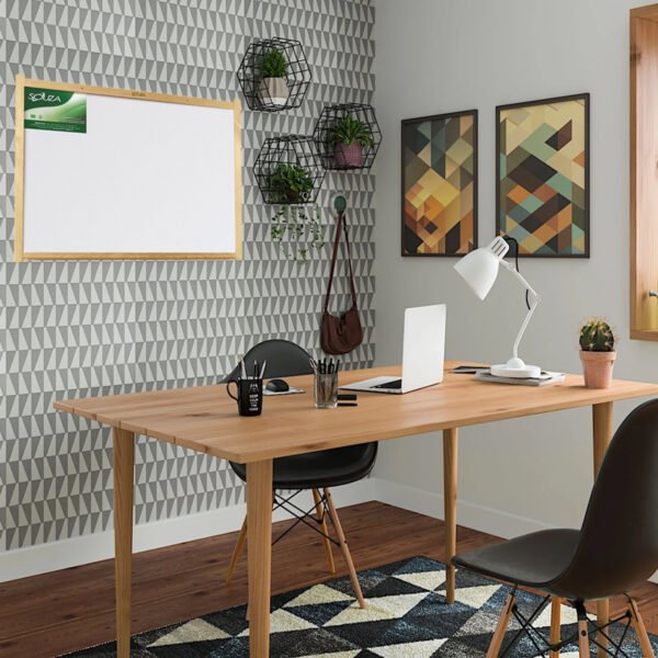 Quadro Branco com Moldura em Madeira 100x080cm Souza - Image 3