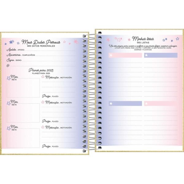 Agenda Espiral Diária 11,7 x 16,4 cm Shine 2025 - Image 10