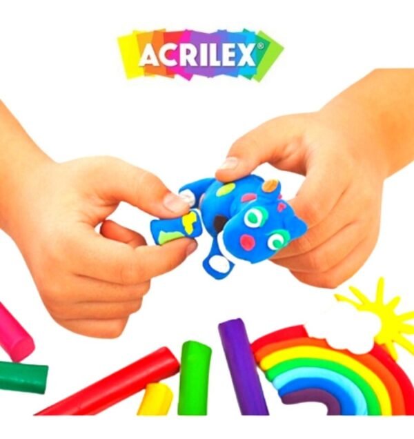 Massinha Modelar Acrilex Soft 12 Cores Escolar 180g + Macia! - Image 6