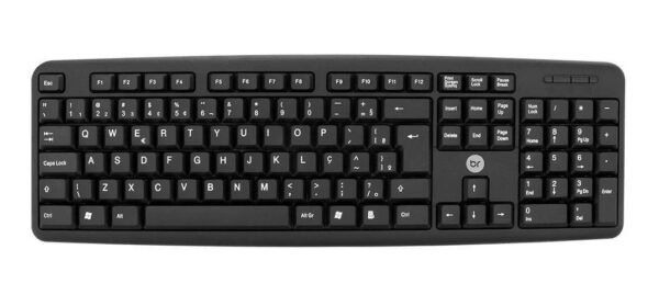 Teclado Computador Usb Preto Básico Fio 1,3m Abnt2 - Image 2
