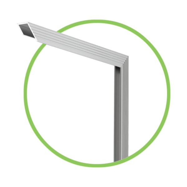 Quadro Branco Planejamento Mensal Moldura Aluminio 90x60 (21,25) - Image 2