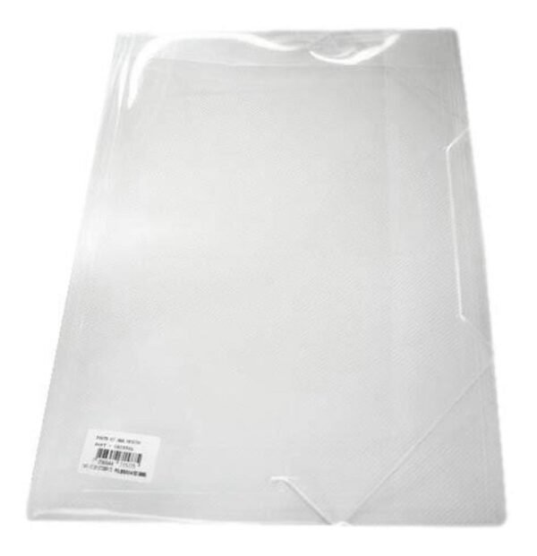 10 Pastas Ofício Plástico com Abas Transparente Cristal - Image 3