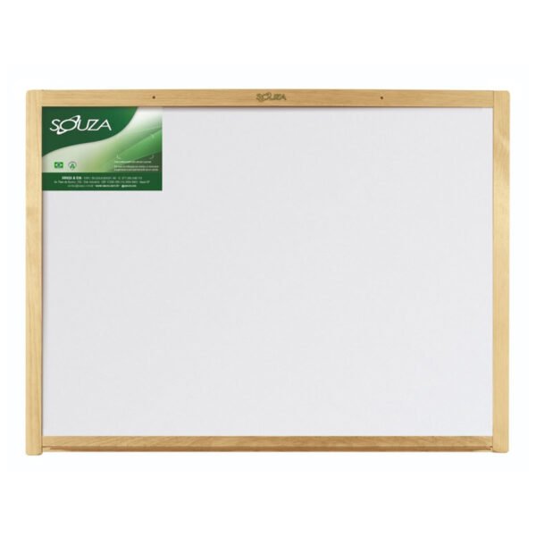 Quadro Branco com Moldura em Madeira 100x080cm Souza