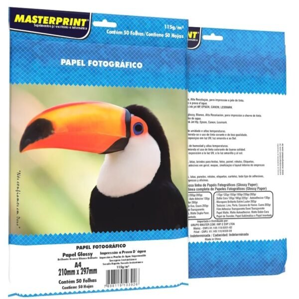 Papel Fotografico A4 115g/m² 50 Folhas Masterprint - Image 6