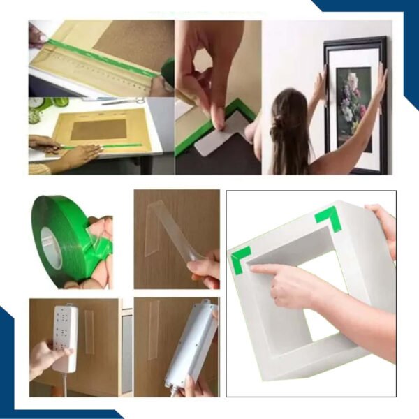 Fita Dupla Face Cola Extra Forte Acrilica 19mmX2m Alltape - Imagem 5