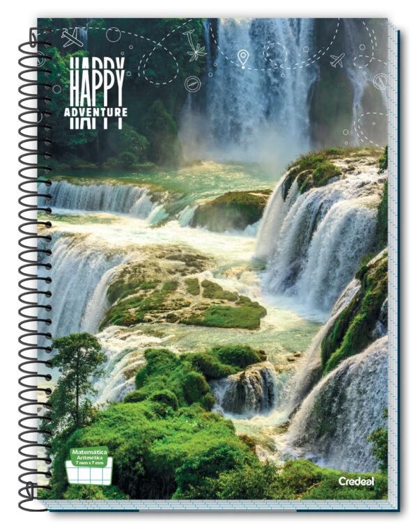 Caderno Univ 1 Mat 80 Fls Happy Capas Sortidas Pct c/ 4 - Image 2
