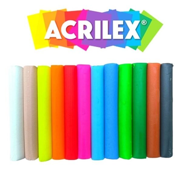 Massinha Modelar Acrilex Soft 12 Cores Escolar 180g + Macia! - Image 3