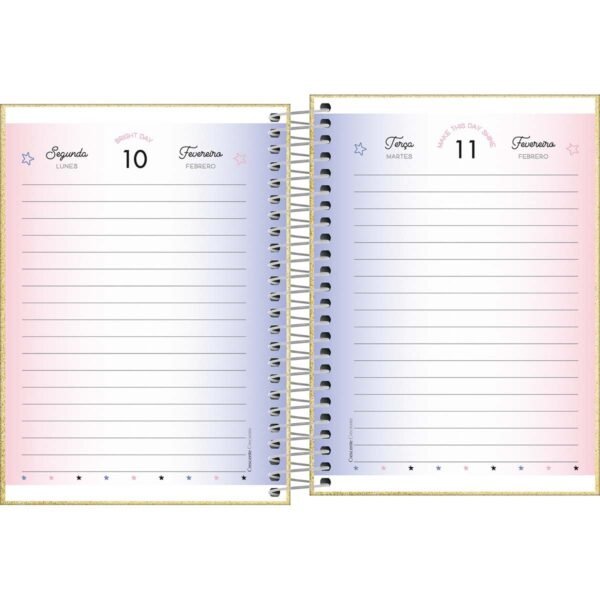 Agenda Espiral Diária 11,7 x 16,4 cm Shine 2025 - Image 7