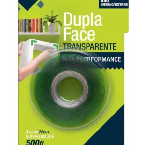 Fita Dupla Face Acrilica Cola Extra Forte 12mmX2m Alltape