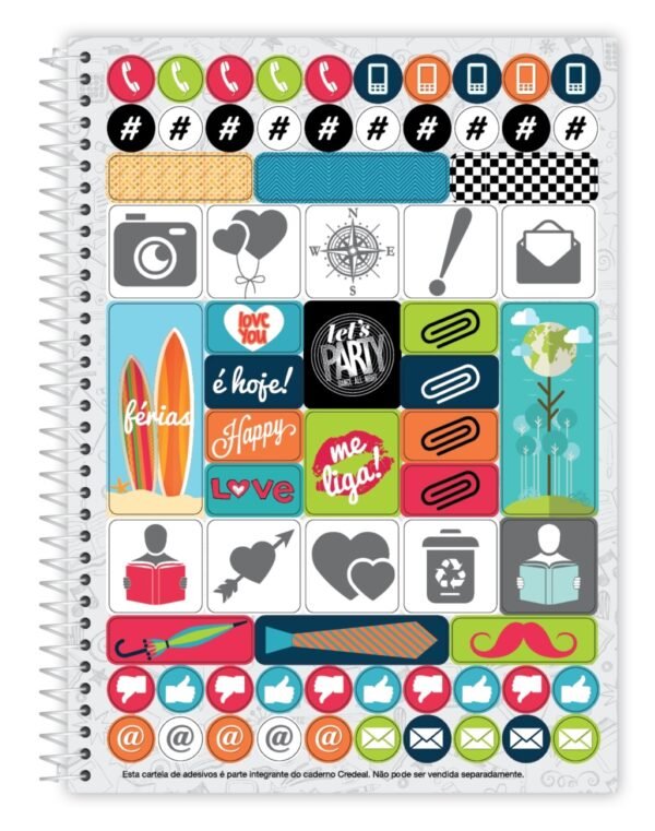 Caderno Univ 1 Mat 80 Fls My Collection Feminino Pct c/ 4un - Image 5