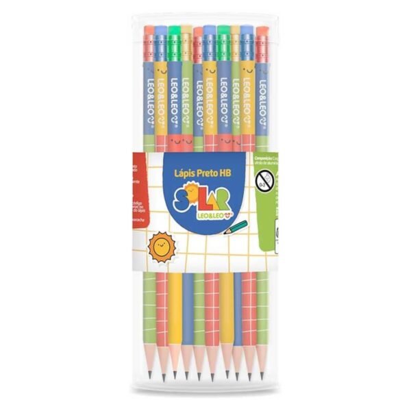Lapis Grafite HB Solar c/ Borracha Pote c/ 72Un Leo&Leo