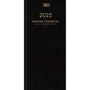 Agenda Comercial 2025 Costurada 12,3x27,5cm 208 Fls Tilibra
