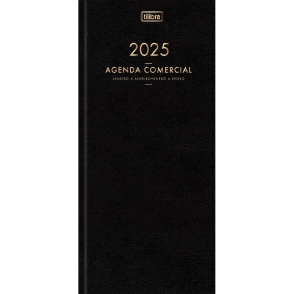 Agenda Comercial 2025 Costurada 12,3x27,5cm 208 Fls Tilibra