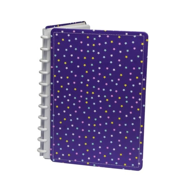 Caderno Inteligente Disco Universitário G 80fls Estrelinhas