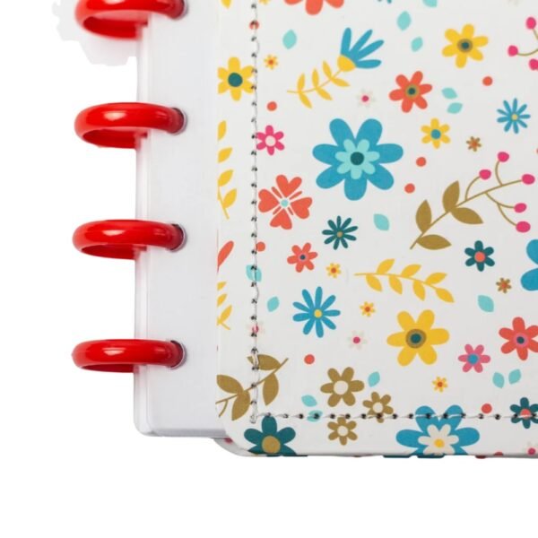 Caderno Inteligente Disco Colegial Médio 80 Fls Flower - Image 3