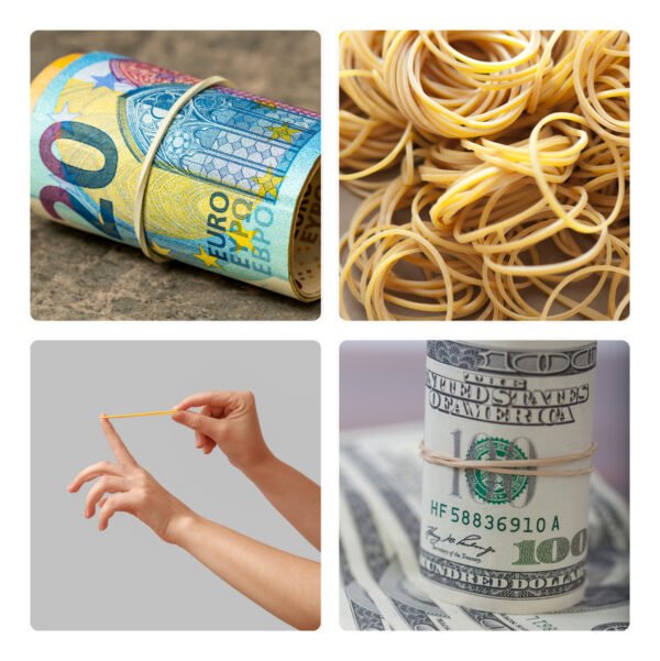 Elastico Super  Resistente Amarelo Fino 100gr c/ 120 Und Mamuth - Image 3