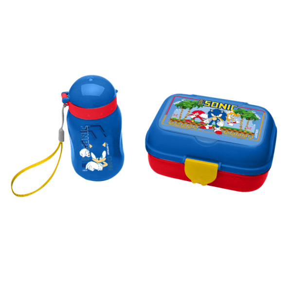 Kit Lancheira SONIC Garrafa Plástica 460ML + Marmita 700ML - Léo&Léo - Imagem 2