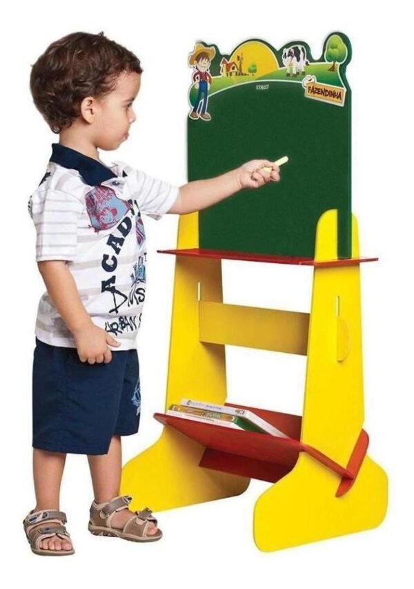 Lousa Quadro Infantil Educativa Dupla Fazendinha Stalo