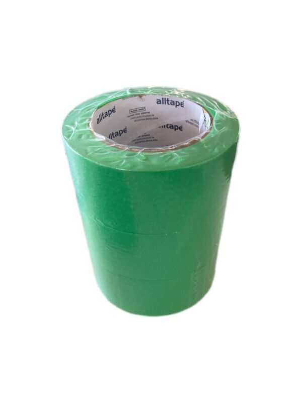 Fita Crepe Automotiva Verde 40mm x 50m Pct c/ 3Uns Alltape - Verde