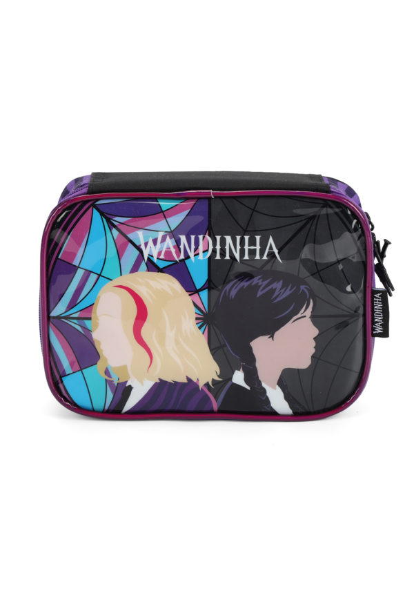 Estojo Escolar Infantil Wandinha Roxo