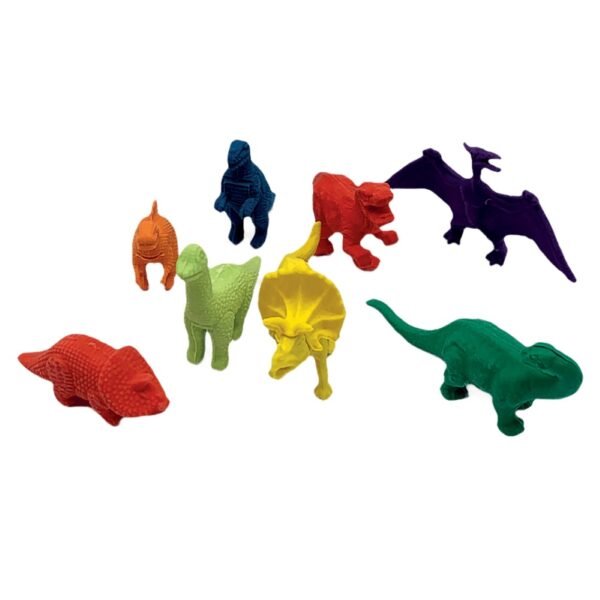 Mini Borracha Formato Dino Modelos Sortidos Blister c/ 4 Uns - Image 3