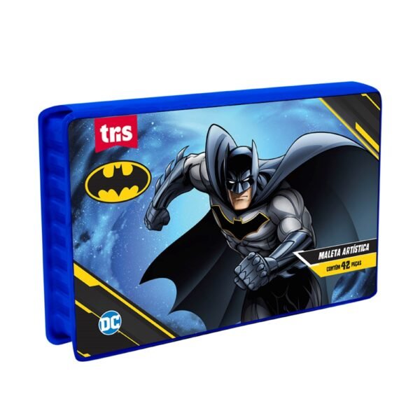Maleta Artistica Escolar Infantil Batman 42 Peças Tris