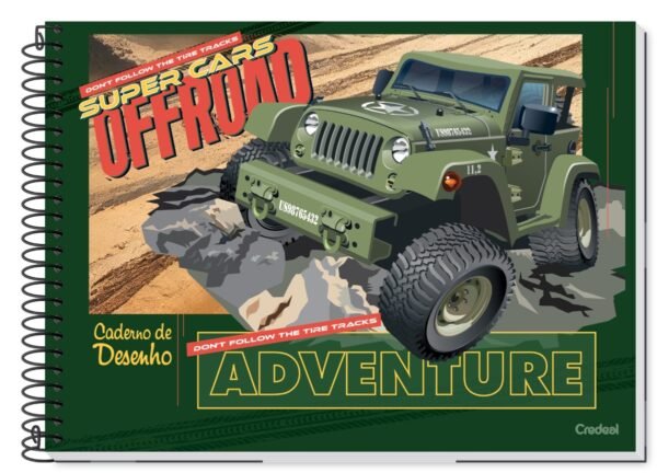 Caderno Desenho Univ 80Fls Super Cars Capas Sortidas Pct 5un - Image 2