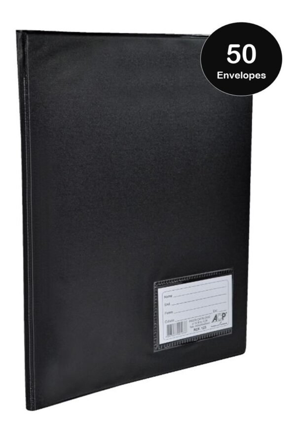 Pasta Catálogo Ofício 50 Envelopes C/ Visor ACP