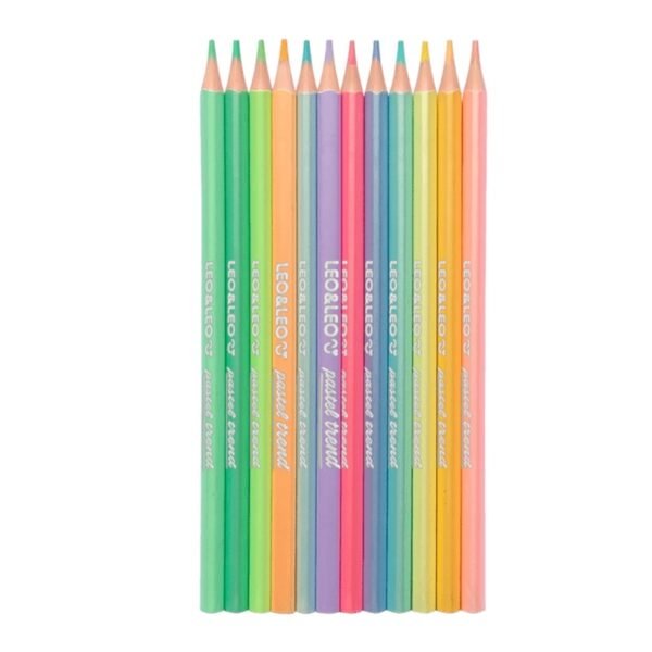 Lapis de Cor c/ 12 Cores Pastel Trend Leo&Leo - Image 2