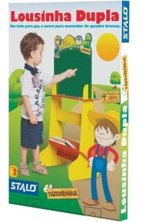 Lousa Quadro Infantil Educativa Dupla Fazendinha Stalo - Image 4