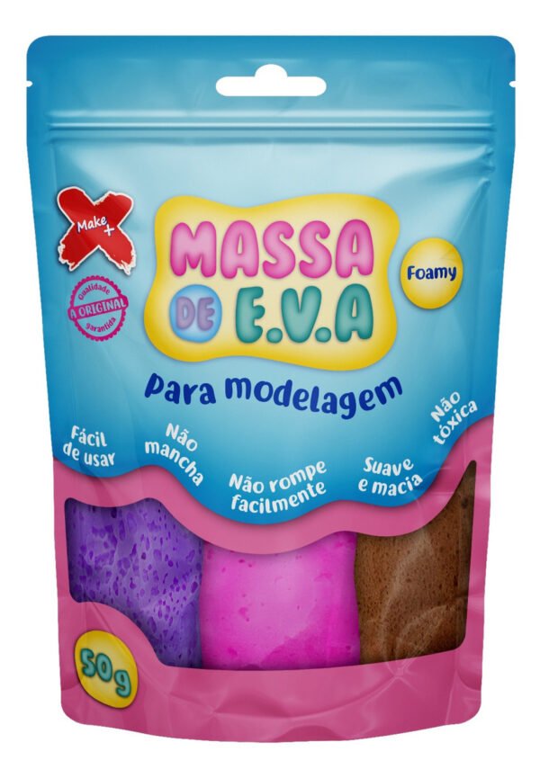 Massinha De Modelar De EVA Colorida Para Artesanato 10 Cores