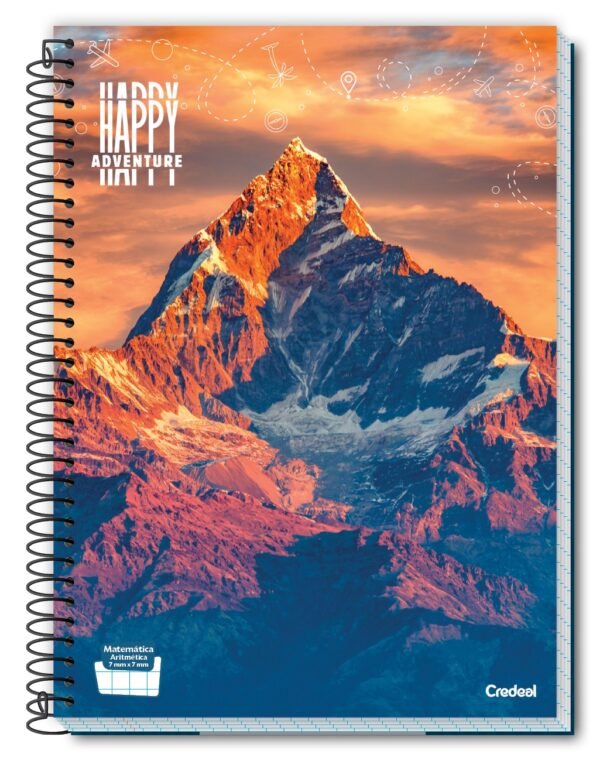 Caderno Univ 1 Mat 80 Fls Happy Capas Sortidas Pct c/ 4