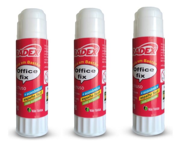 Kit C/2 Colas Em Bastão Escolar Office Fix Radex 20g - Image 2