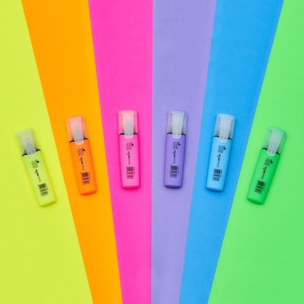 Caneta Marca Texto Neon Fever Estojo Com 6 Cores - Image 3
