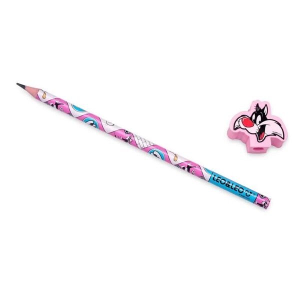 Lápis Hb c/ Borracha Looney Tunes Pote c/30 Und Leo&Leo - Image 7