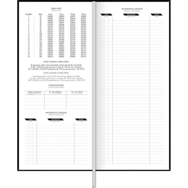 Agenda Comercial 2025 Costurada 12,3x27,5cm 208 Fls Tilibra - Image 5