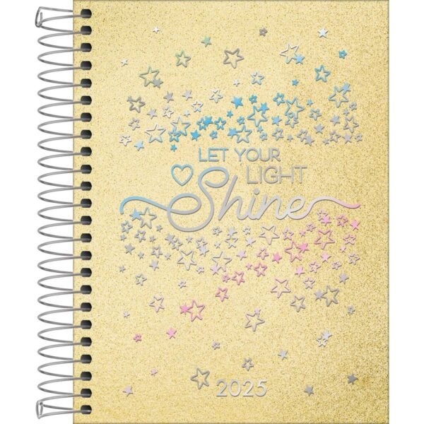 Agenda Espiral Diária 11,7 x 16,4 cm Shine 2025 - Image 3