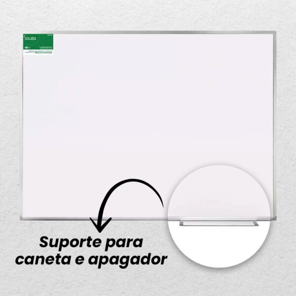 Lousa Quadro Branco Aluminio 70x50cm + Kit Apagador Marcador - Image 5