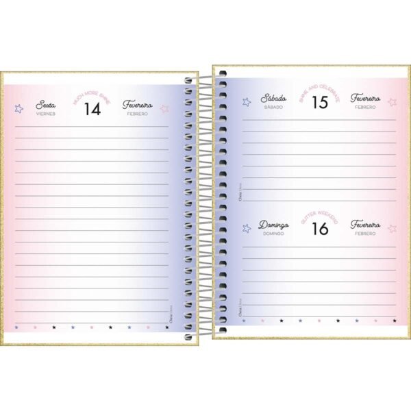 Agenda Espiral Diária 11,7 x 16,4 cm Shine 2025 - Image 6