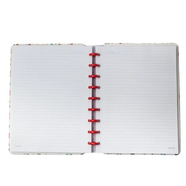Caderno Inteligente Disco Colegial Médio 80 Fls Flower - Image 2