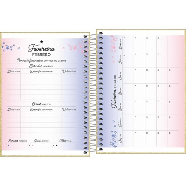 Agenda Espiral Diária 11,7 x 16,4 cm Shine 2025 - Image 8