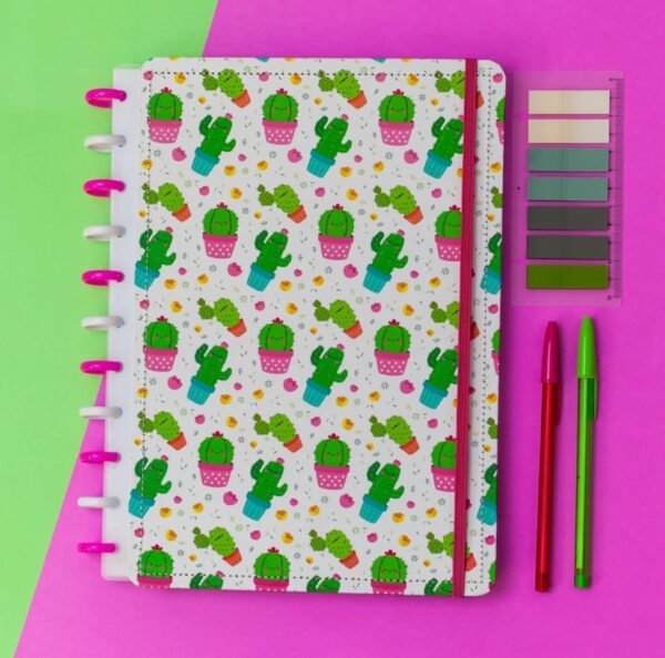 Caderno Inteligente Disco Universitário G 80fls Cactus - Image 4
