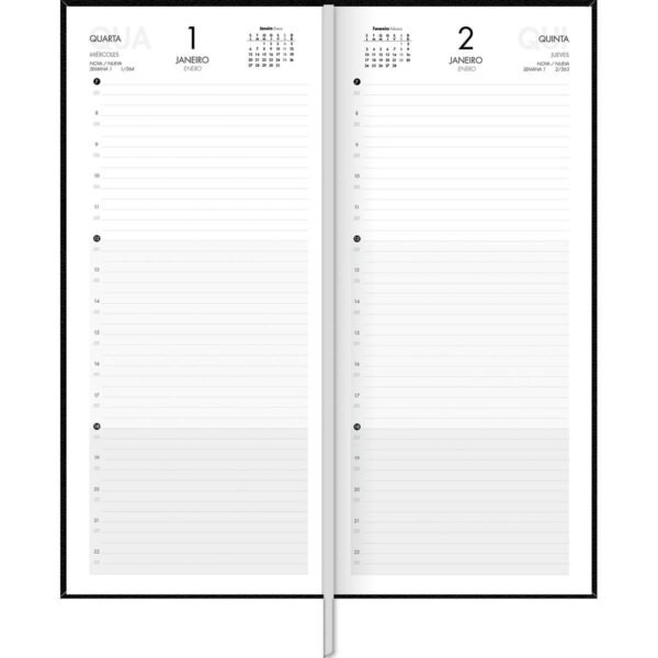 Agenda Comercial 2025 Costurada 12,3x27,5cm 208 Fls Tilibra - Image 2