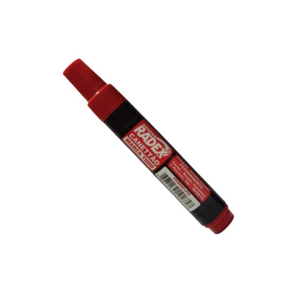 Kit Pincel Marcador Permanente Médio Azul E Vermelho Radex - Image 2